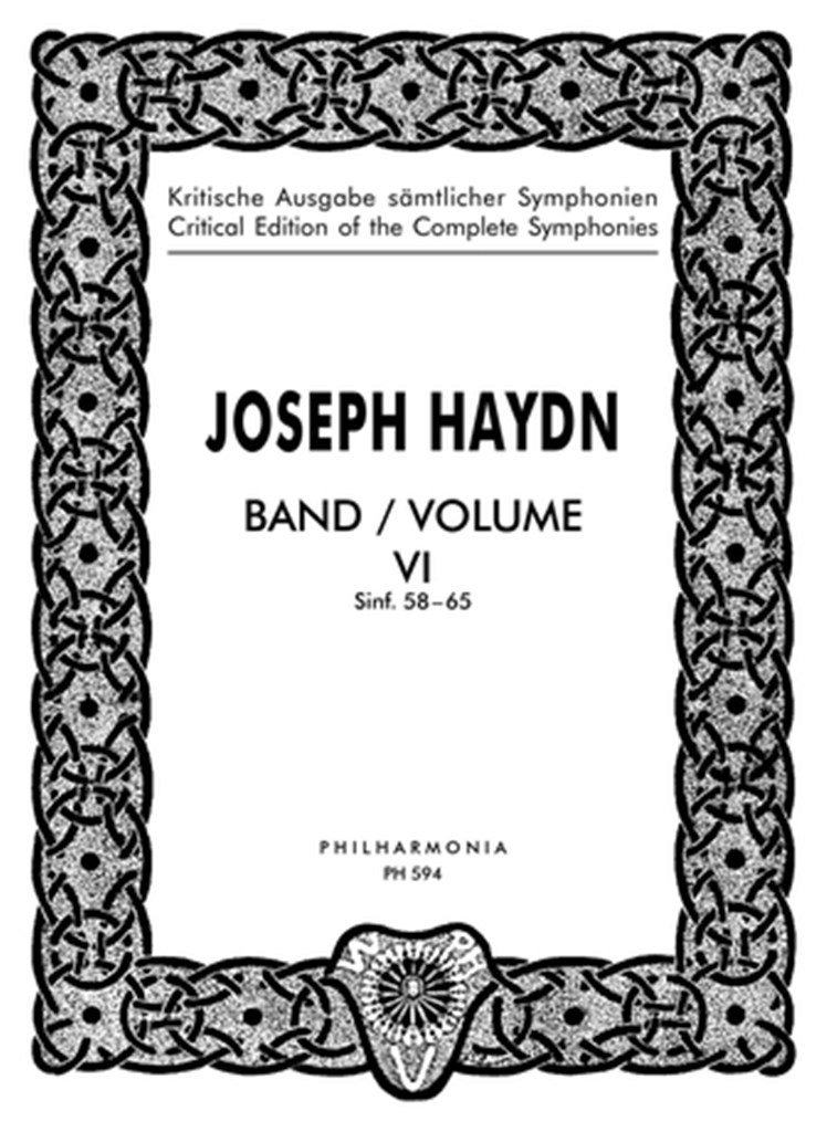 Symphonien Nr. 58-65 Band 6